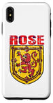 Coque pour iPhone XS Max Clan Rose Tartan Nom de famille écossais Scotland Pride