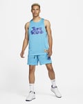 Nike Space Jam Squad Reversible Tunes Vs Goons Jersey + Shorts Blue Black Medium