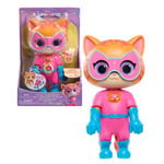 Just Play SuperKitties Figurine Ginny SuperChatons de Disney Junior de 20 cm de Haut, 9 Accessoires, Jeux d’Imitation, Jouets pour Enfants de 3 Ans et Plus, 67016, Multicolore