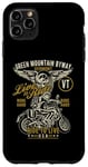 Coque pour iPhone 11 Pro Max Green Mountain Byway VT USA Moto Motif vieilli