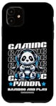 Coque pour iPhone 11 Graphique de jeu vidéo Panda Gaming pour hommes, garçons, femmes, enfants