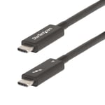 StarTech.com A40G2MB-TB4-CABLE Câble Thunderbolt 2 m 40 Gbit/s Noir - Neuf