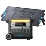 Anker SOLIX F2000 Solar Generator PowerHouse Battery + 2x PS200 200w Solar Panel