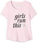 Nike G NSW Tee Scoop Girls Run This T-Shirt Fille, Pink Foam, FR : XS (Taille Fabricant : XS)