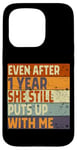 iPhone 15 Pro Mens Funny 1 Year Marriage Wedding Anniversary for Him Case