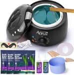 Waxing Kit for Hair Removal, 500ml Wax Pot, Silicone Bowl, 4 Wax Beads, 20 Stick