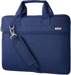 Voova Laptop Bag Carry Case 13 13.3 14 Inch with Shoulder Strap,Computer Sleeve Compatible with MacBook Air M1 2020,MacBook Pro 13/14 2021,13.5" Surface Laptop 3/4,Dell Acer HP Notebook,Blue