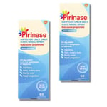 2x Pirinase Nasal Spray Hayfever Relief Adults -24H Relief-Non Drowsy- 60 Sprays