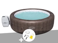 Kit spa gonflable Bestway Lay-Z-Spa St Moritz rond Airjet 5/7 places + Kit de nettoyage