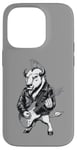 Coque pour iPhone 14 Pro Heavy Metal Bison Hard Rock Buffalo Electric Guitar