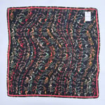 PAUL SMITH Swirl Stripe Animal Print 100% Silk Square Scarf Shawl | 96cm x 96cm