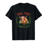 Small Town Christmas Club Cow Christmas T-Shirt