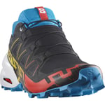 Salomon Speedcross 6 Men Black/White/Transcend Blue-L47 UK 10/EU 44 2/3 - Fri frakt