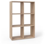 Vicco - Meuble de rangement cube Karree, Sonoma, 72 x 107.8 cm