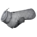 CITÉTOILE Manteau Chien Coupe-Vent, Veste Coupe - Vent en Coton Chaud, Gilet pour Chien avec Trou en Cuir, Manteau d'hiver Imperméable pour Petits Moyens Teckel Chiens, Gris, M