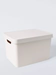 John Lewis ANYDAY Stackable Plastic Storage Box with Lid, Large