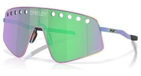 Lunettes oakley sutro ti sweep polished oil slick   prizm road jade   ref   oo6025 0538