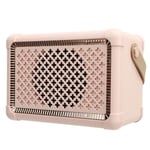 (Pink) Vintage Wireless Speaker 6 Hour Wireless Speaker For Desktop