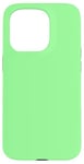 Coque pour iPhone 15 Pro Couleur vert pâle simple