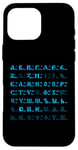 Coque pour iPhone 16 Pro Max Lettres cyrilliques de l'alphabet russe bukwiza russkaja futbolka