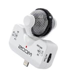 Zoom IQ-5 hvit mikrofon for iPhone, lightning