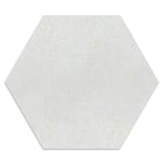 Hill Ceramic Klinker Almira Hex 22x25 cm Vit Hex, Ljus enfärgad golv/vägg platta, 25 25x22 KLC4047