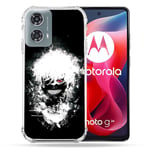 Cokitec Coque Renforcée pour Motorola G24 4G Manga Tokyo Ghoul Kaneki Tag