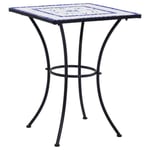 Atyhao Table de bistro mosaïque Bleu et blanc 60 cm  Céramique 84530