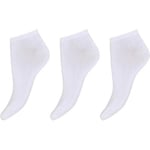 Decoy Strumpor 3P Cotton Sneaker Socks Vit Strl 37/41 Dam