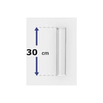 Gefradis - Poteau de cloture pvc H30 x L4 cm blanc renforcé en acier