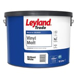 Leyland Trade Leyland Trade 10Ltr Brilliant White Vinyl Matt Emulsion Paint (283