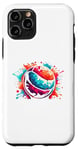 Coque pour iPhone 11 Pro Splash Art Dodge Ball Dodgeball Player