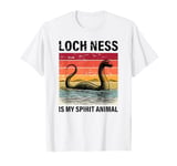 Loch Ness Is My Spirit Animal Retro Vintage Sunset Nessie T-Shirt