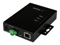 Startech.Com 2-Ports Seriell-Til-Ip Ethernet-Enhetsserver - Rs232 - Enhetsserver - 2 Porter - 10 Mb Lan, 100 Mb Lan, Rs-232 - Ac 120/230 V / Dc 9 Innfelt Montert (Netrs2322p)