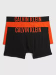 Calvin Klein Kids Trunks, Pack of 2, Black/Orange