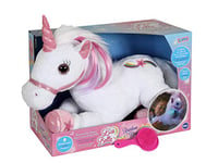 GIPSY 35 cm-Peluche licorne interactive-Licabella féerique et lumineuse Lica Bella, 55648, Blanc/Rose