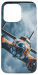 Coque pour iPhone 15 Pro Max Design aéronautique vintage du bombardier B-17 Flying Fortress de la Seconde Guerre mondiale