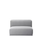 Muuto - Connect Modular Sofa, Long Centre (C) - Wooly 1007 - Marinblå - Blå - Soffor