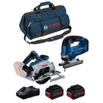 BOSCH Kit BK2023BAG (GKS 18V-57-2 + GST 18V-125 B + 2 x 8,0 Ah ProCORE + GAL18V-160 + HDBAG)