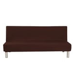 Aisaving Couleur Unie sans accoudoirs Housse de canapé lit Stretch futon Slipcover écran 3 Places anapé Shield Compatible avec lit de canapé Pliable sans accoudoirs 203 x 127 cm