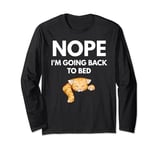 Nope I'm Going Back To Bed Cat lazy Long Sleeve T-Shirt