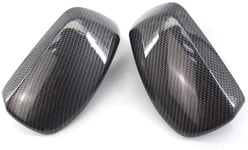 ZHAOOP,For,For BMW 5 Series E60 E61 E63 E64 2004-2008 2Pcs carbon fiber car mirror cover trim-Black