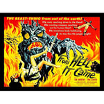 Wee Blue Coo Movie Film From Hell It Came Monster Horror Andrews Carver USA Art Print Poster Wall Decor 12X16 Inch