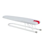 Mini Planche à Repasser système Anti-Fermeture pour Manches et vêtements Petits – Pliable en métal Blanc, 52 x 11 cm