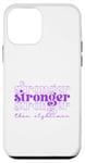 Coque pour iPhone 12 mini Plus fort que Alzheimer Porter Purple Alzheimer Sensibilisation à la maladie d'Alzheimer