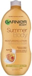 Garnier Summer Body Light Even Tan Moisturiser Lotion 400ml Apricot Extract