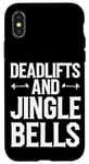 iPhone X/XS Funny Deadlifts and Jingle Bells Santa Claus Gym Fitness Pun Case