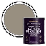 Rust-Oleum Peinture Brune Résistante à l'eau pour Faïence de Cuisine, Finition Mate - Cacao 750ml