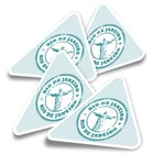 4x Triangle Stickers - Rio de Janeiro Brazil Travel #5947