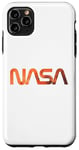 Coque pour iPhone 11 Pro Max Logo rétro de la NASA Mars Worm Patch Space Exploration Graphic